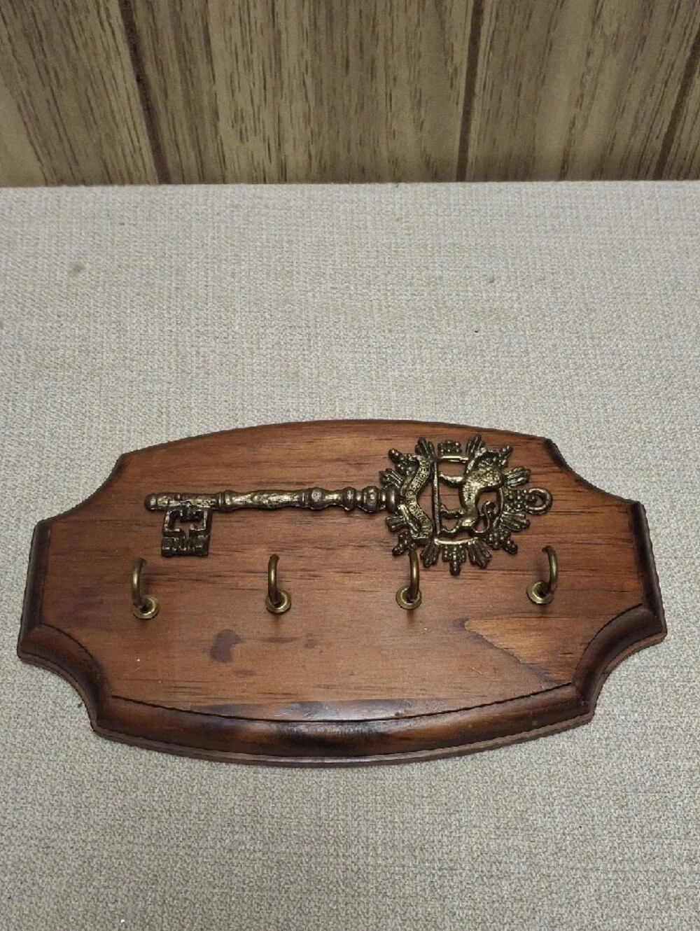 Vintage Brass Key Wall Hook Rack